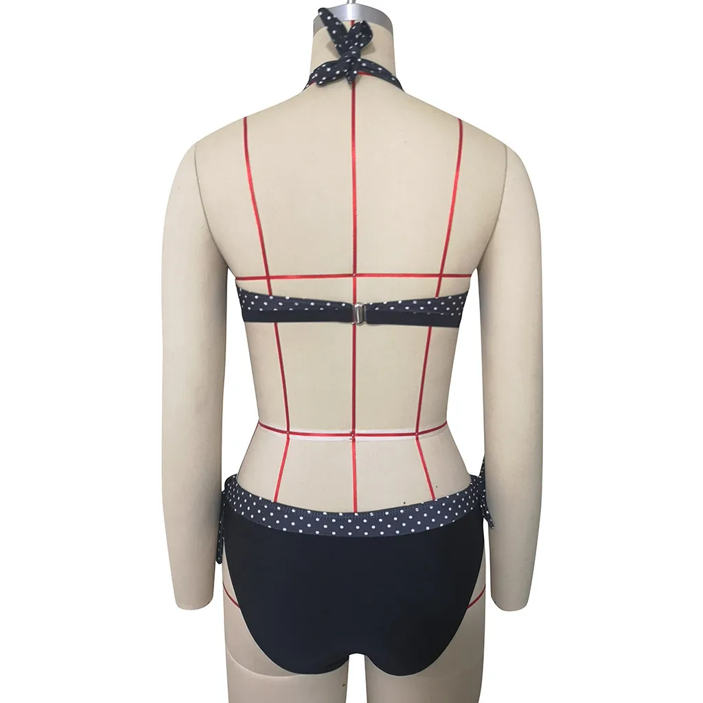 Женский купальник Леопардовый Гавайский принт пуш ап сексуальный бикини набор