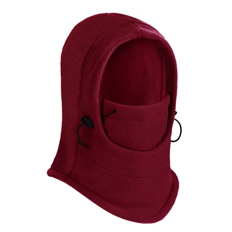 Новая флисовая шапка с полным покрытием ветрозащитная Толстая для женщин и