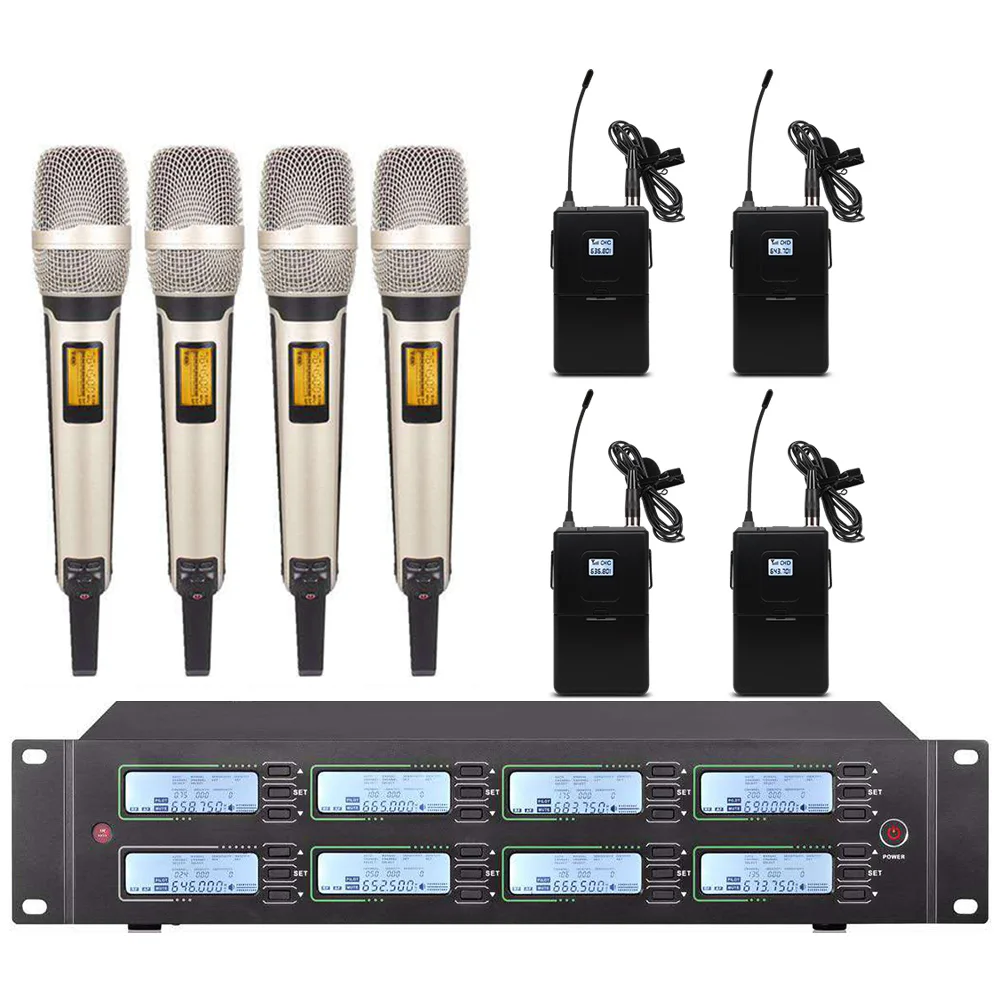 구매 전문 UHF 무선 마이크 시스템 금속 휴대용 마이크, 교회 학교 야외 활동 마이크에 사용