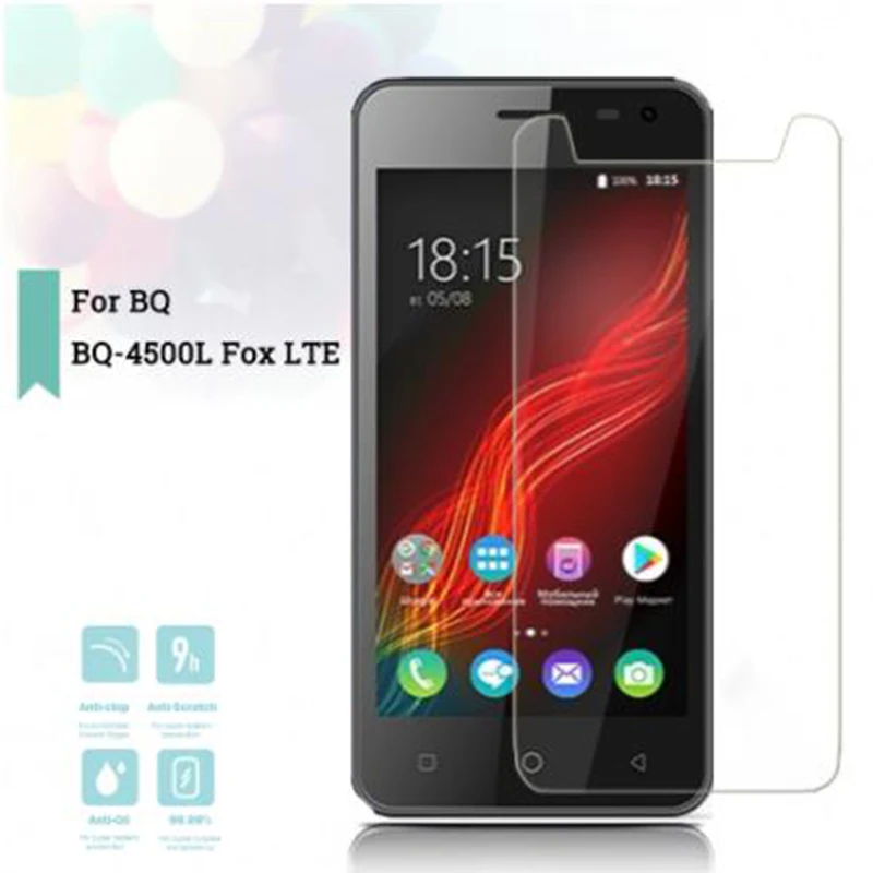 Закаленное стекло 9H 2.5D для BQ Защитное экрана 4500L Fox LTE Защитная пленка