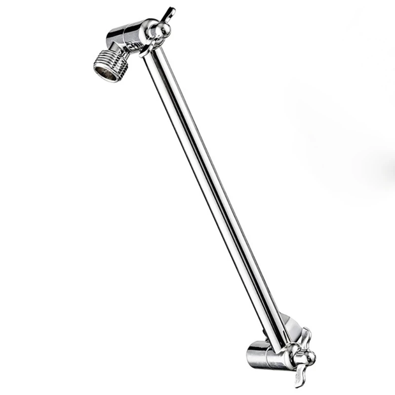 

1 Pc 11 Inch Adjustable Shower Arm Universal Connection Solid Brass Shower Adjustable Angle Anti-leak Shower Extension Arm