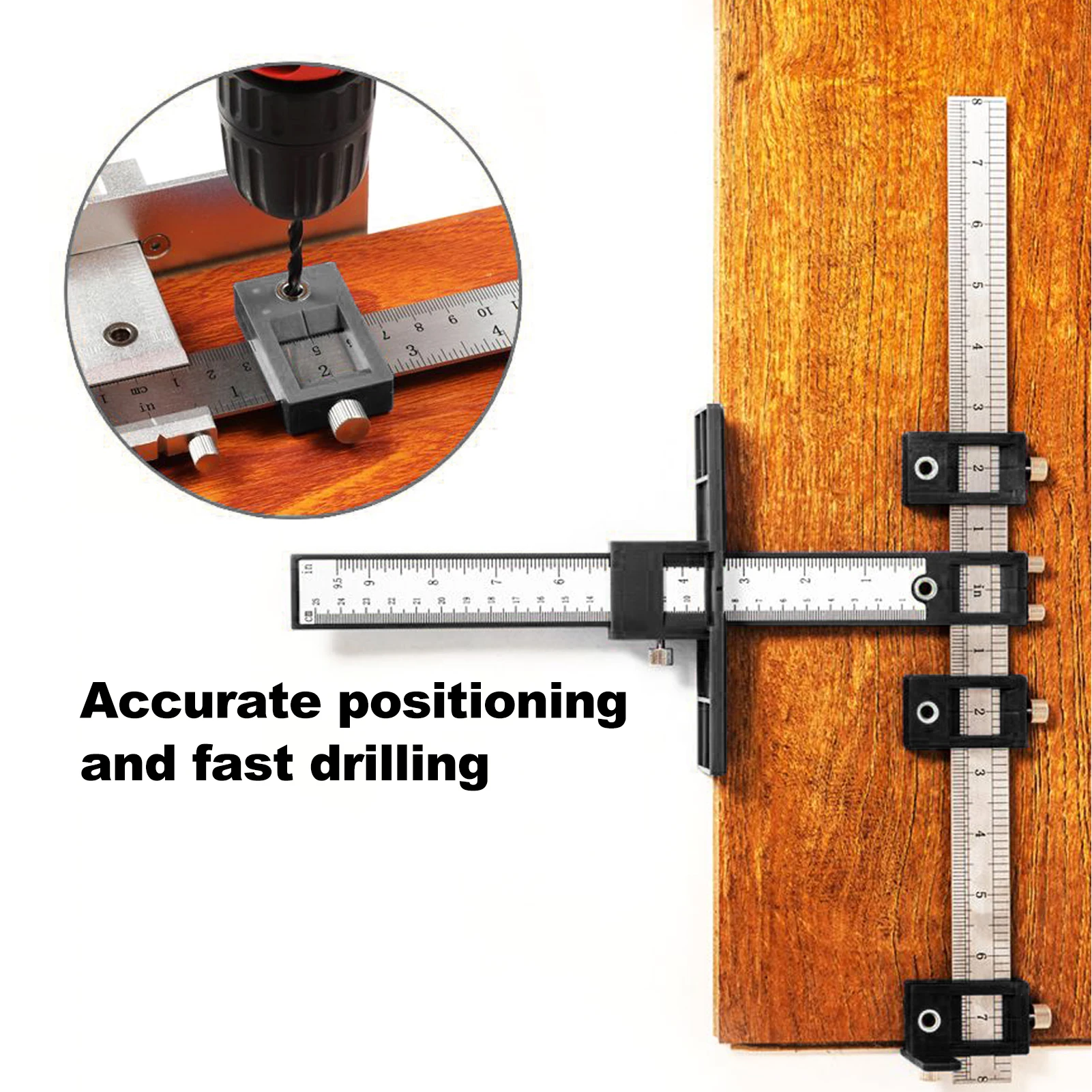 

Регулируемый Сверлильный локатор, деревообрабатывающий сверлильный дюбелирующий инструмент для ручек на дверных ящиках