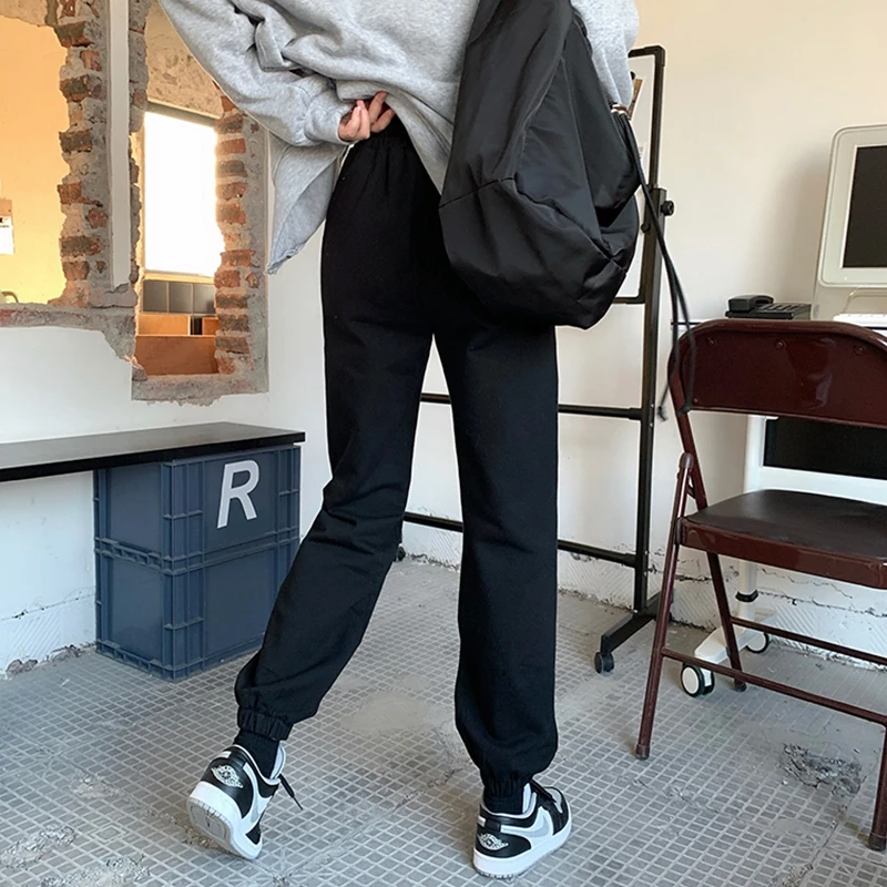 

WITHZZ Winter Trousers Asian Size Women's Loose Casual Elastic Waist Fleece Thick Pants