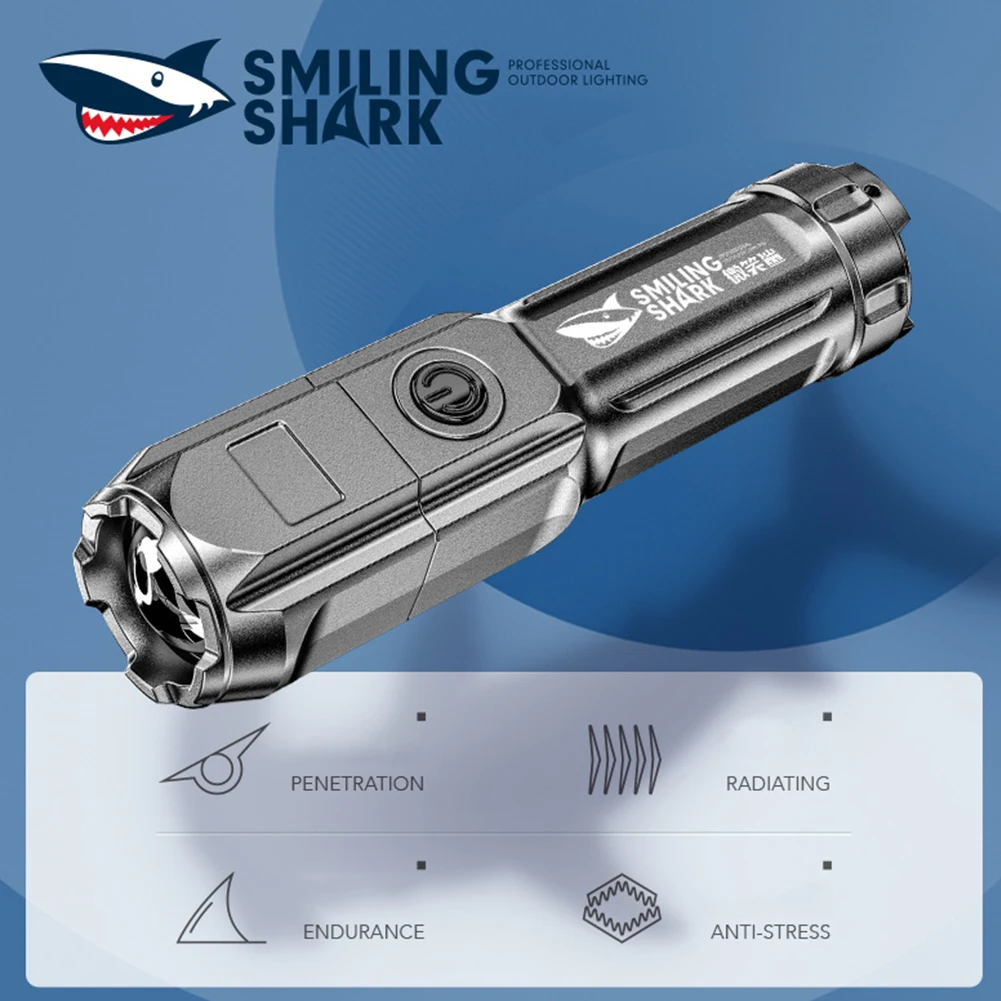

Flashlight USB rechargeable XPE flashlight portable lantern powerful 3 modes telescopic zoom flashlight camping night lighting