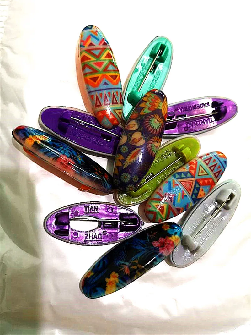 3 шт. случайный дизайн пластиковое безопасное брошь на шпильке для хиджаб