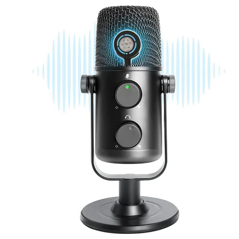 

1 шт. компьютерный микрофон подкастов, конденсаторный USB микрофон с переключаемой кнопкой отключения звука, подключи и играй для записи, под...