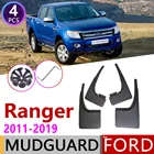 Брызговик для Ford Ranger T6 2011  2019 Fender брызговик клапаном брызговик закрылки аксессуары для брызговиков 2012 2013 2014 2015 2016
