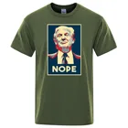 Футболка мужская хлопковая, винтажная рубашка с принтом нопа Трампа, топ с демократическим сопротивлением, лето