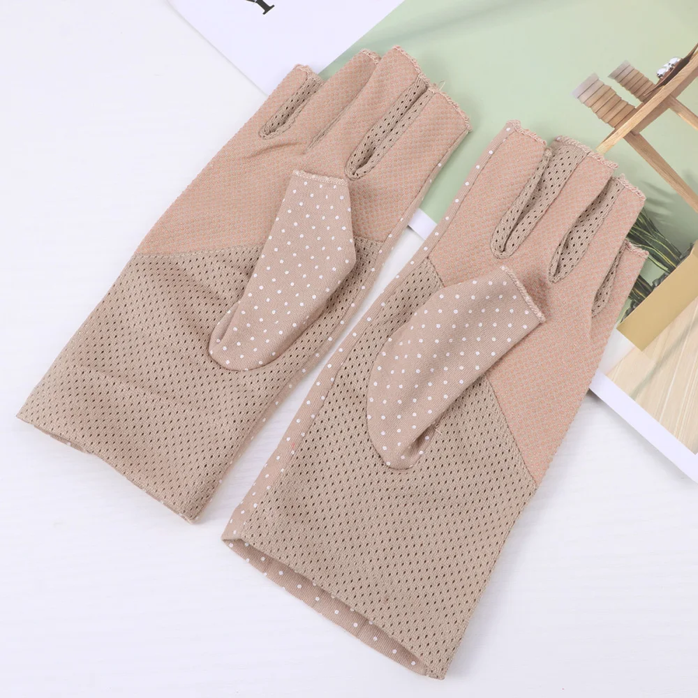 

1 Pair Outdoor Sunblock Half Finger Workout Mitten UV Protection for Cycling Climbing Riding (Grey)