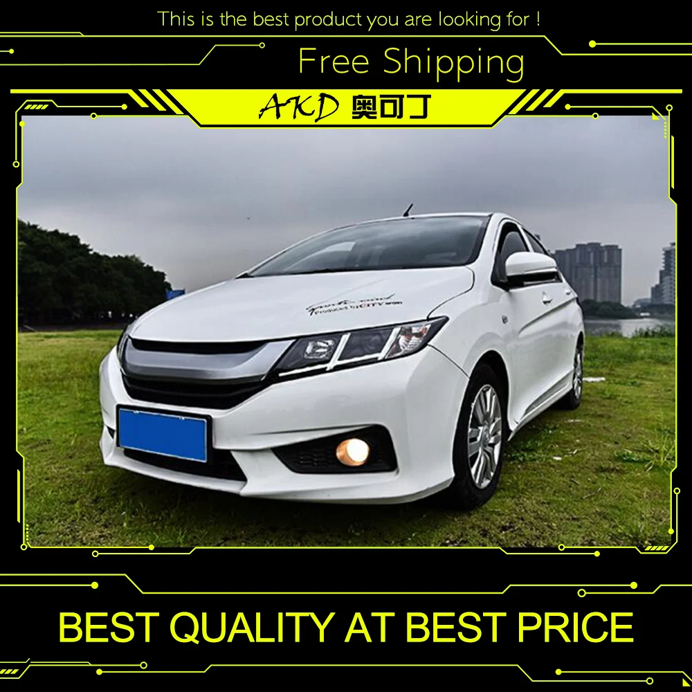 АКД автомобильный Стайлинг для Honda City фары 2014-2016 новый городской светодиодный