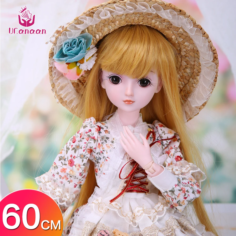 UCanaan 19 шариковых суставов BJD SD куклы с одеждой наряд обувь парик Макияж волос для