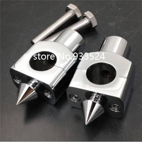 Chrome 1&quot 25mm HandleBar Risers For Harley Kawasaki Vulcan 900 Suzuki Boulevard C50 Yamaha V-Star 1100 Honda VTX 1300 C Custom |
