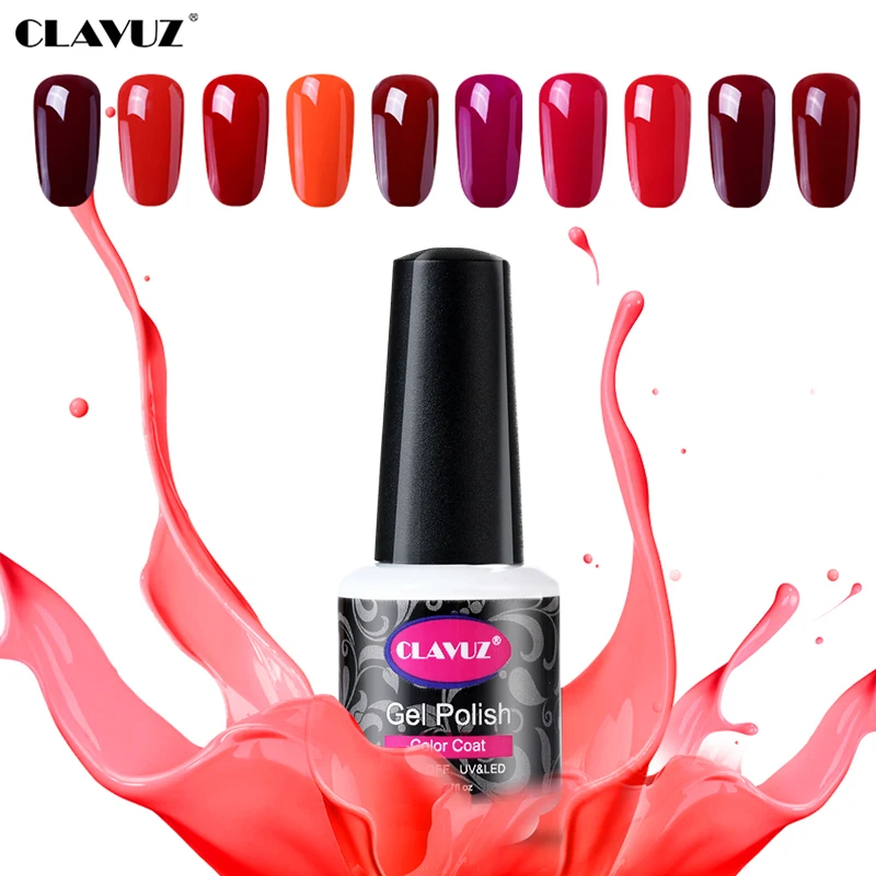 CLAVUZ 8 мл цвет красного вина серия 10 Гель-лак для ногтей цветные стойкие