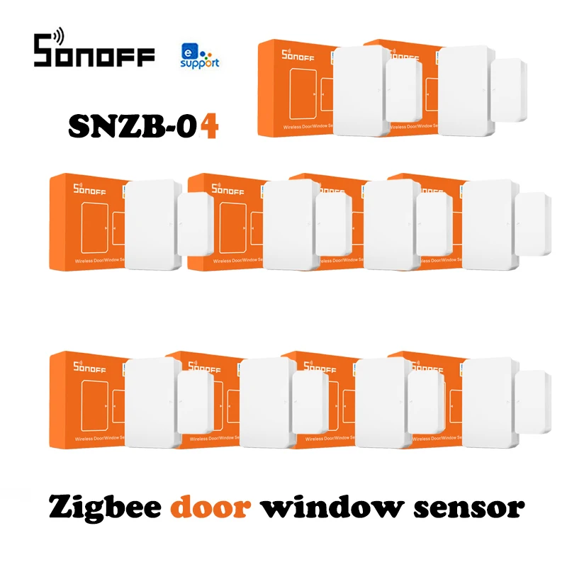 

8/1 шт sonoff zigbee датчик двери умный дом детектор окна SNZB-04 датчик Поддержка alexa google home IFTTT zbbridge ewelink app