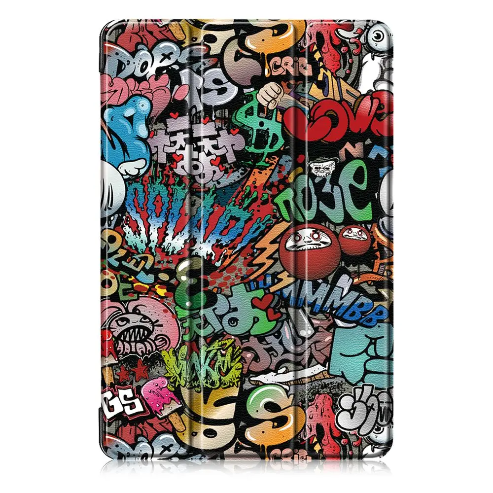 Для samsung Galaxy Tab S6 10,5 дюймов SM-T860 T865 T867 чехол из полиуретановой кожи для планшета трехслойный окрашенный чехол для планшета с функцией автоматического пробуждения/сна
