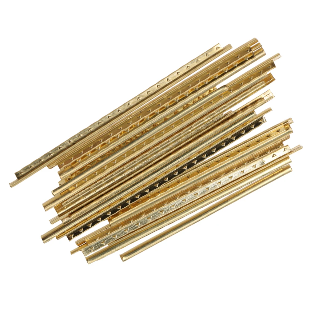 

Tooyful High Quality 20Pcs Fret Wire 4.8cm Golden Guitar Fretwire Accessory Fit for Professional Acoustic Electric Band Guitar