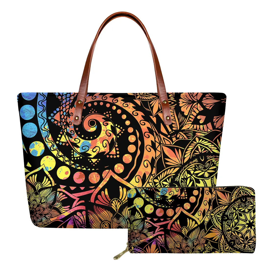 

Сумка-тоут женская, из неопрена, с рисунком собаки в богемном стиле, оптом, 2021