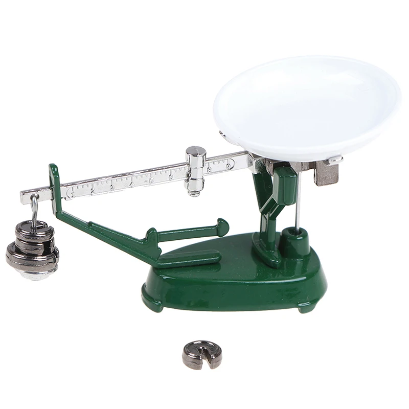 

1:12 dollhouse miniature Mini platform balance scale toy match for Gift