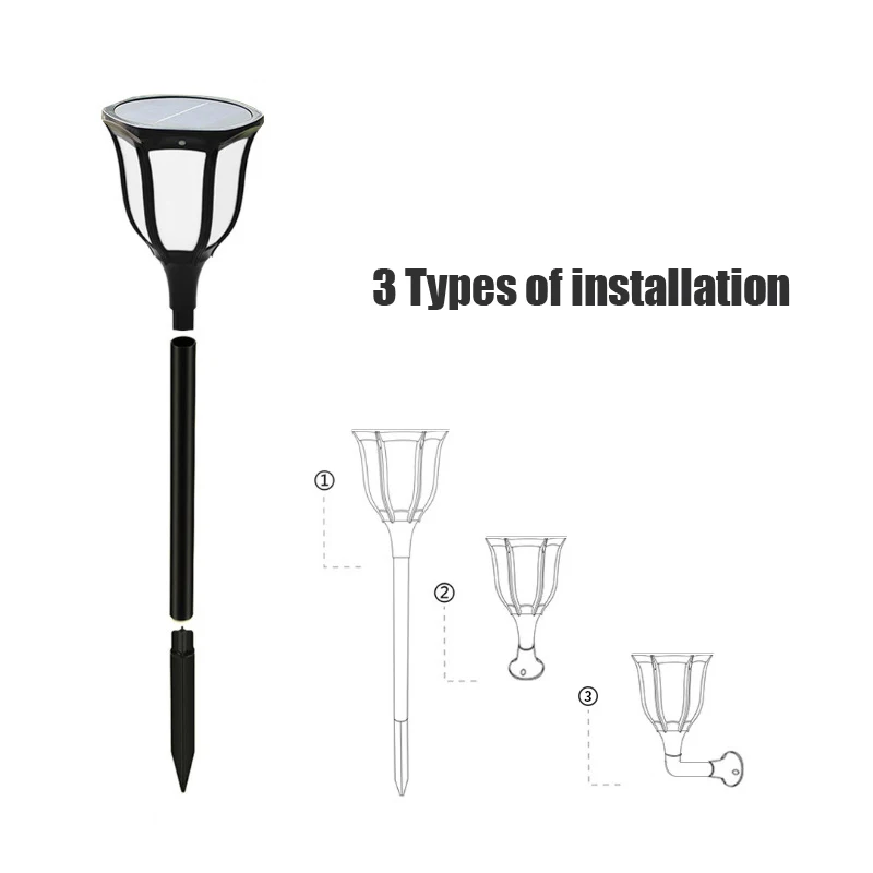 Цветах светильник лужайки. Пламя светильник. Настенная лампа. Уличный на