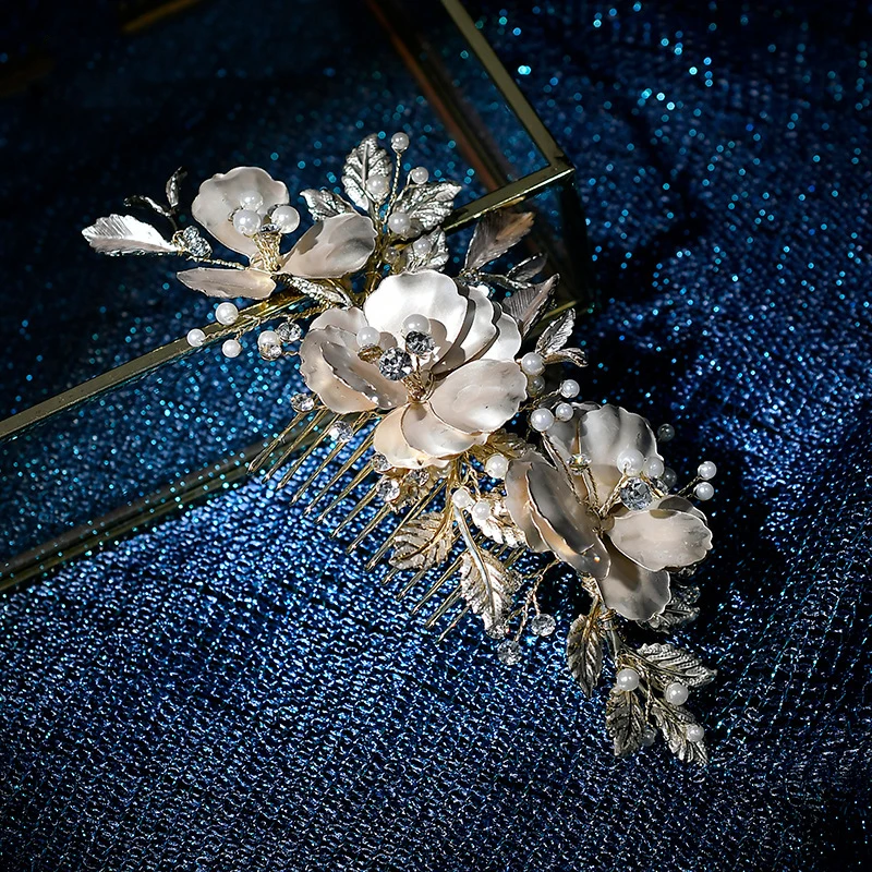 Светильник Золото Цвет цветочный гребень для волос свадебные аксессуары