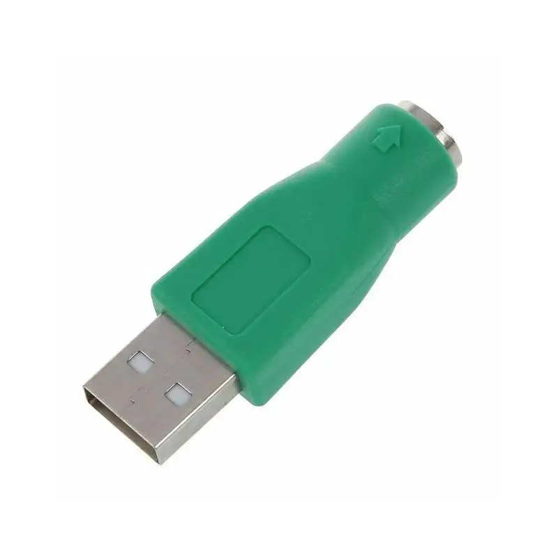 2022 New 1/2Pcs USB Female To PS2 PS/2 Male Adapter Converter Keyboard Mice Mouse Accessories Futural Digital Green Hot Selling |