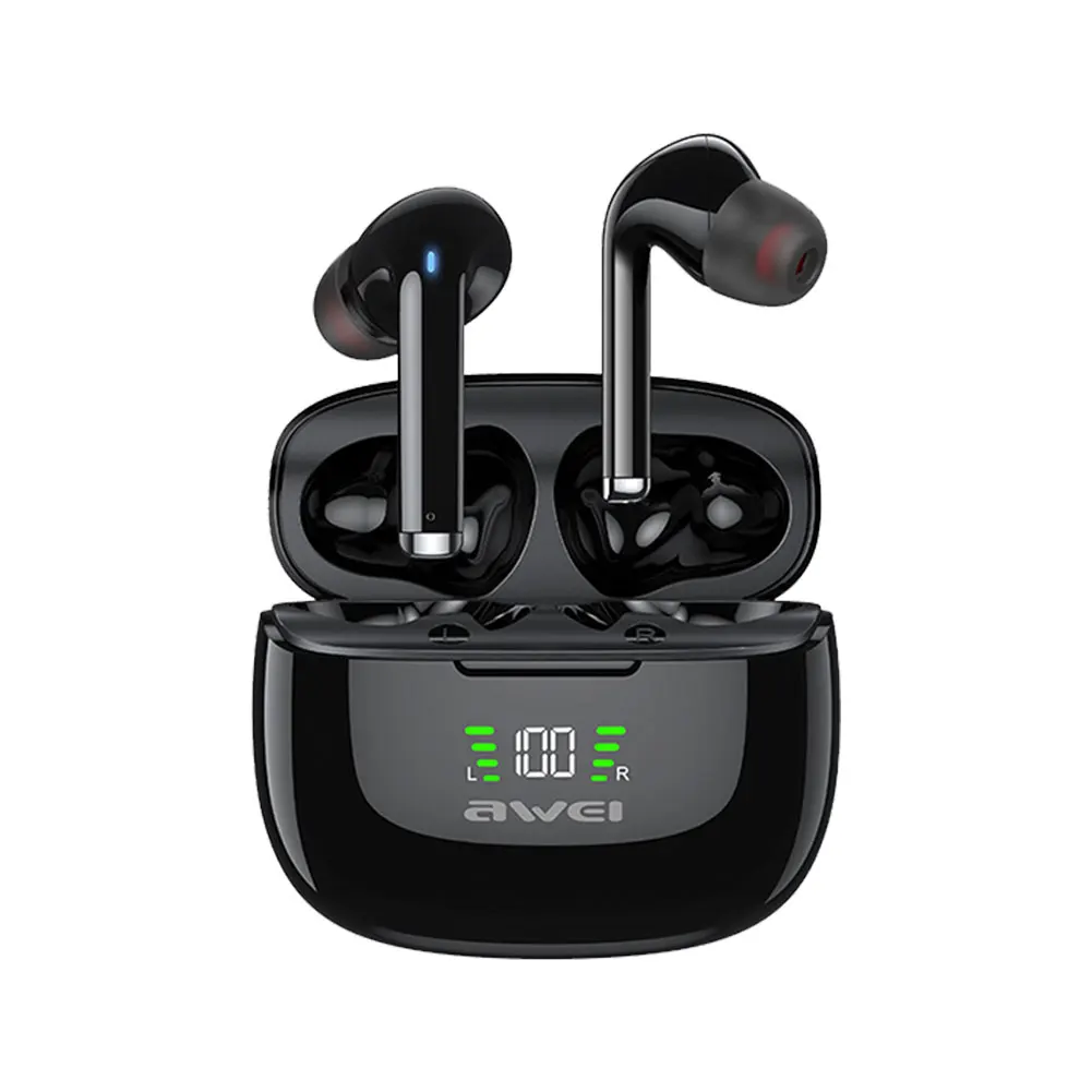 

AWEI TA8 Active Noise Cancelling Wireless Earbuds In Ear Headphones ANC TWS Stereo Earphones with Microphone