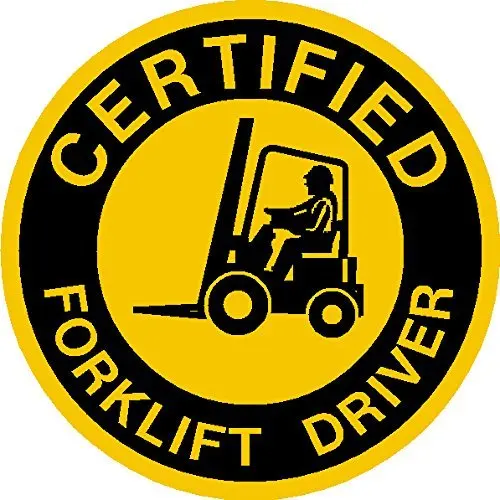 Для сертифицированных жестких шляп водителя вилочного погрузчика Hardhat ящик для