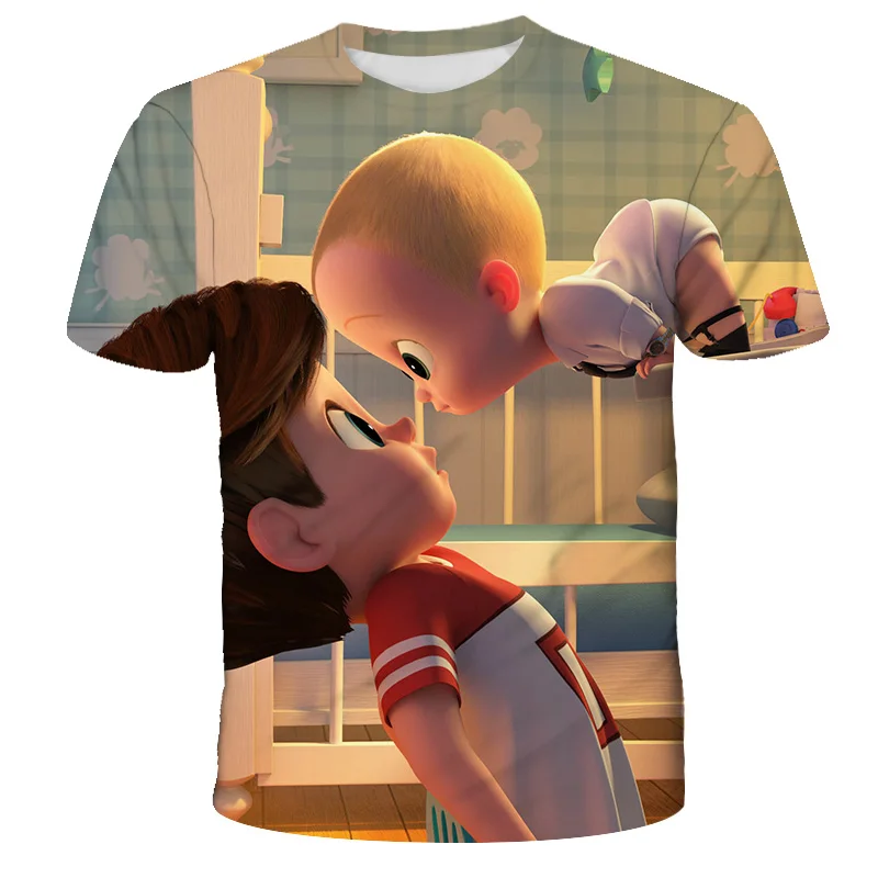 

Boss Baby Cute Cartoon T-Shirt Children Streetwear Casual Girls Tops Kids Clothes Print T-Shirt Boys Short Sleeve Summer 4-14T