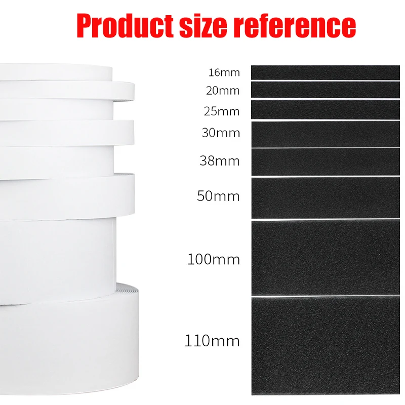 

1 Meters Double-Sided Adhesive Buckle Buckle Tape Strong Window Screen Black and White Tape Strong Nylon DIY Crafts Supply