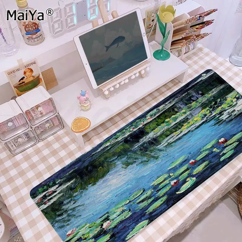 

Maiya Cool New Claude Monet Art Natural Rubber Gaming mousepad Desk Mat Free Shipping Large Mouse Pad Keyboards Mat