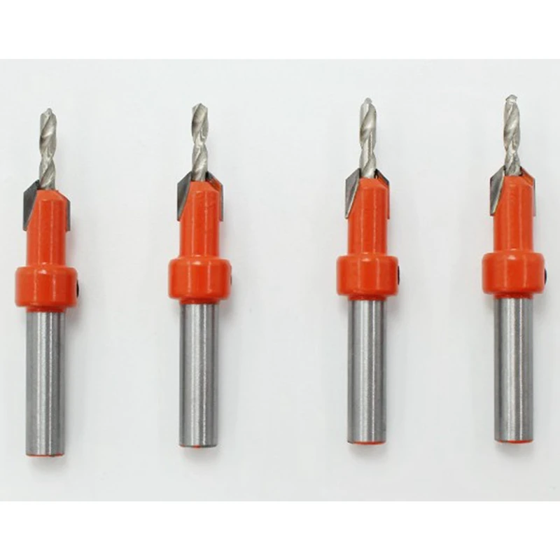 

5Pcs Wood Hole Drill Bit,8MM Shank Countersink Drill Bit Router Bit,Wood Working Counter Sink Drill Bit Set Screw Cutter