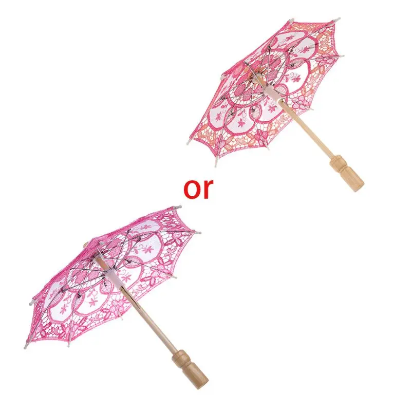 

HOTsale Parasol Umbrella Embroidered Lace For Bridal Wedding Party Decoration