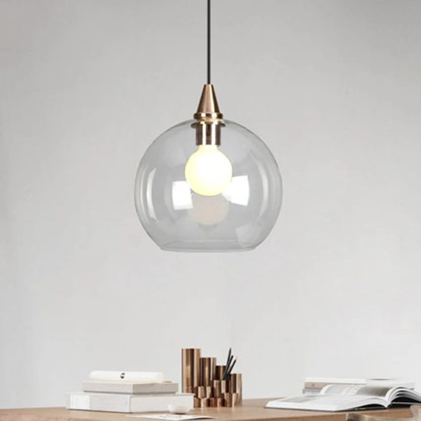 Современный светодиодный стеклянный подвесной светильник s лампа в