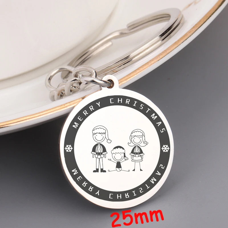 Рождество Семья мотаться Круглый Брелок для член лучший подарок на эксклюзивный
