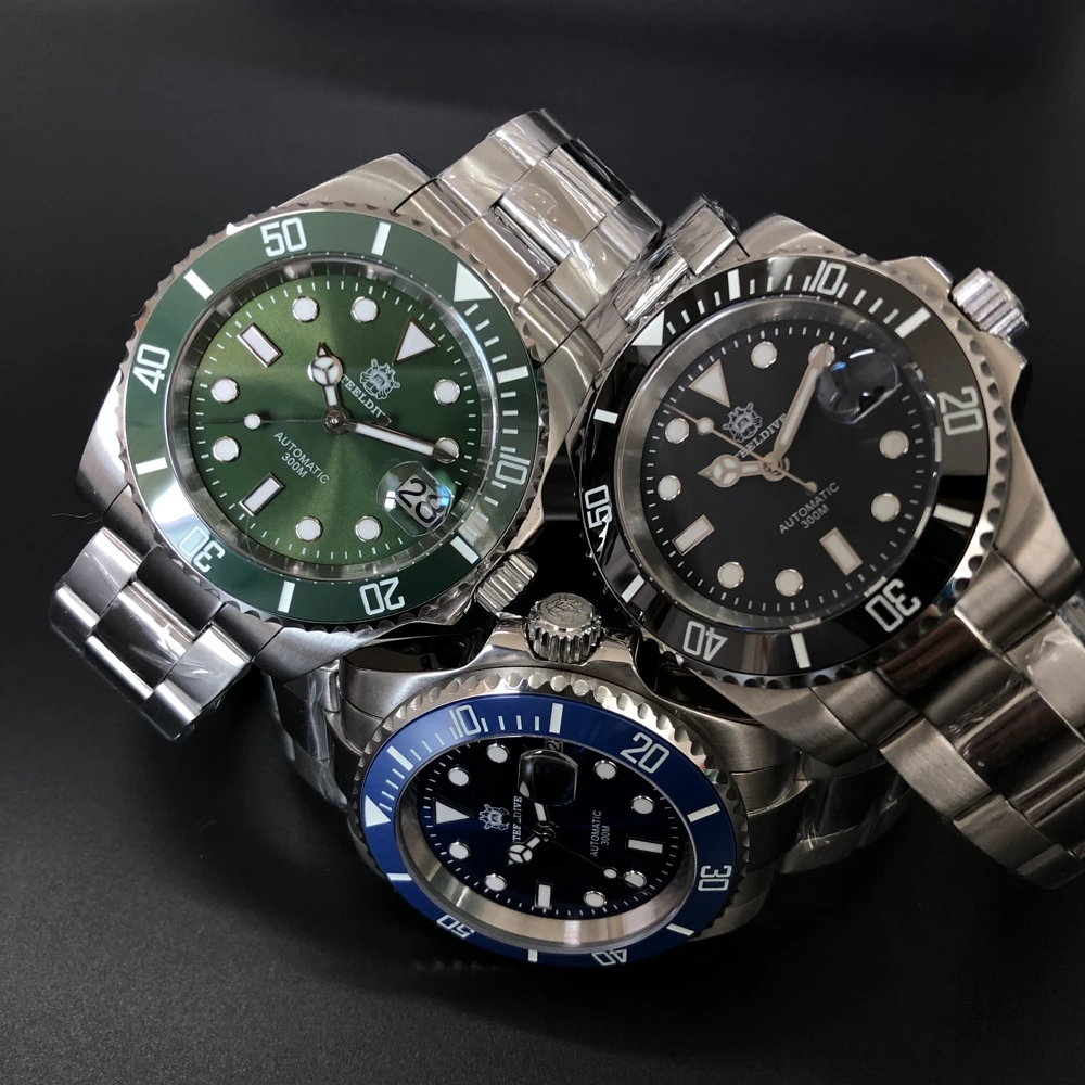 

STEELDIVE Watch Men Automatic NH35 Diver Watches 300m Undefined Mechanical Wristwatches Luxury Men's Watch Fashion C3 Luminous