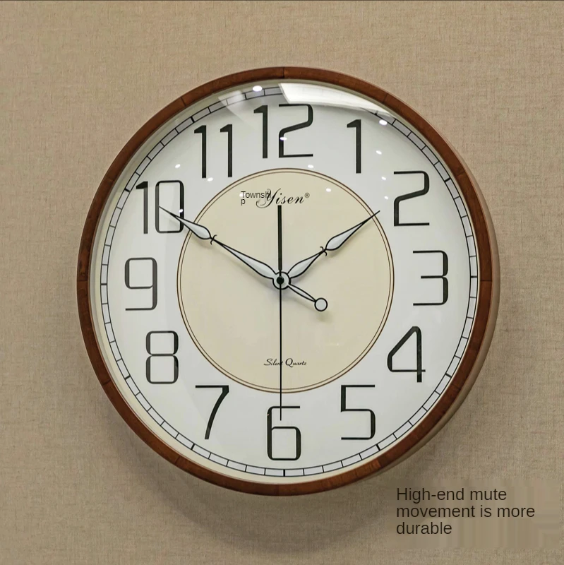 

Wooden Wall Clock Living Room Decoration Nordic Modern Clock Mechanism Wall Watches Home Decor Luminous Silent Quartz Clock