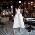 Свадебное платье без рукавов, на тонких бретелях, с открытой спиной, в стиле бохо