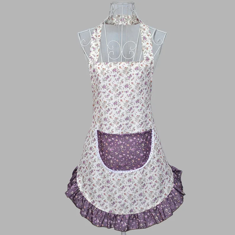

2021 fashion lovely garden flower apron home work apron