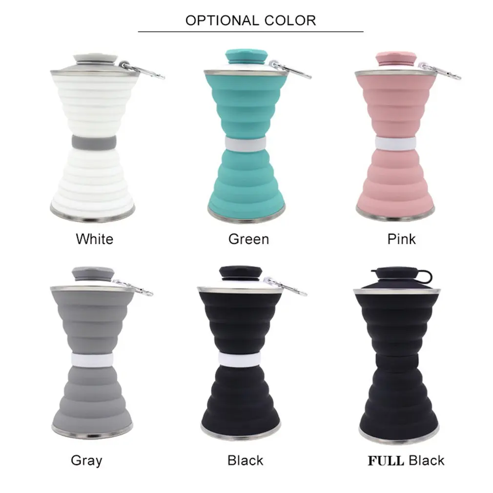 Большой Силиконовый складной чайник регулируемая спортивная кружка для воды