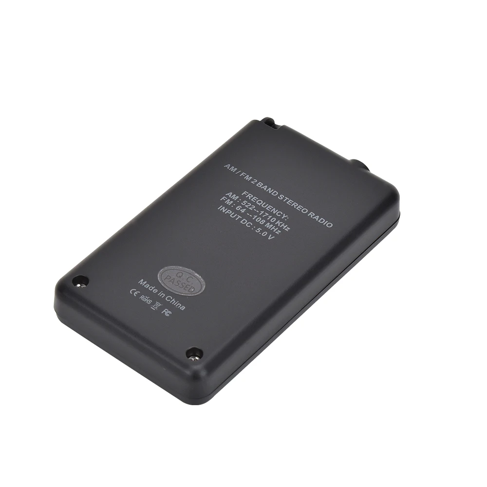 Портативный мини-радиоприемник FM AM 2 диапазона цифровой карманный радиоприемник