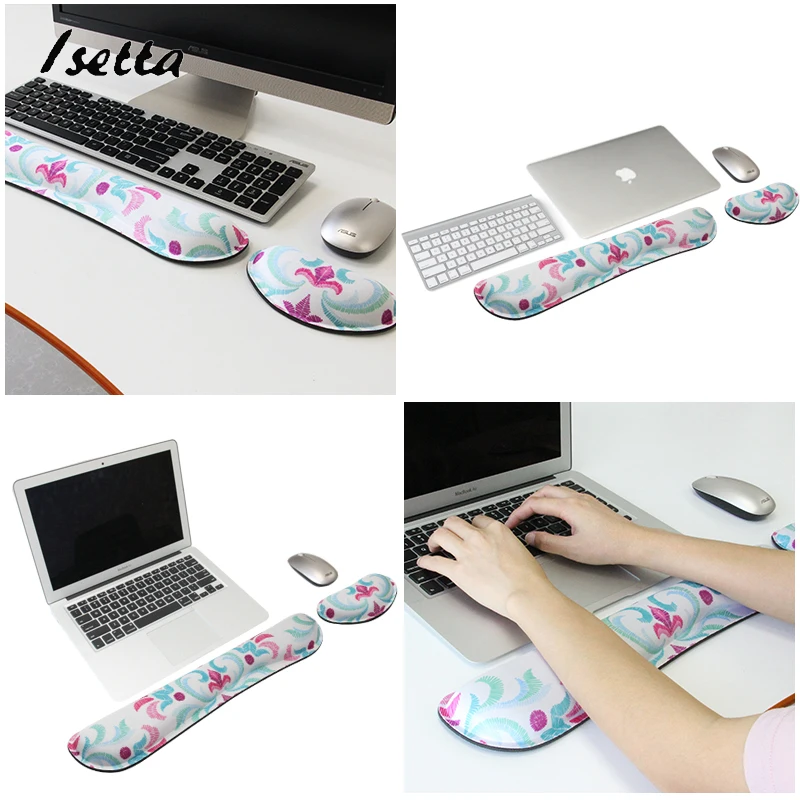 Ergonomics Keyboard Wrist Pad Memory Foam Mouse pad Wrist Rest Mouse Pad Comfortable Mousepad for Office Gaming images - 6