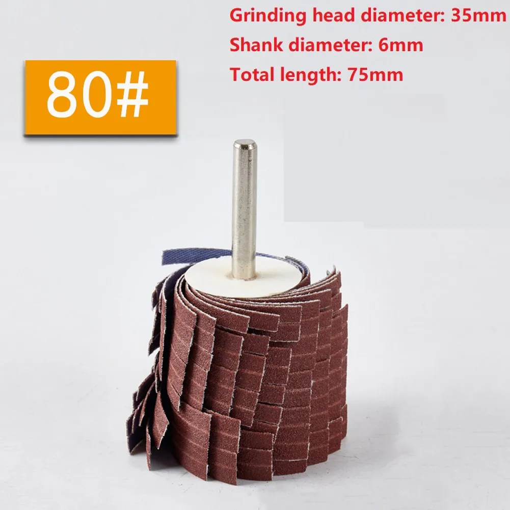 

1pc Louver Wire Grinding Wheel 35*45*6mm Mounted Abrasive Sanding Cloth Wire Striping Grinding Wheel Irregular Surface Polishing
