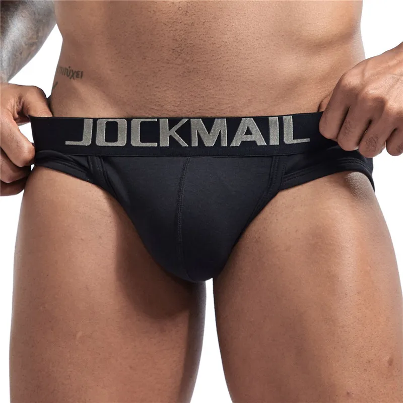 

JOCKMAIL Bikini Briefs Men Sexy Underwear Cotton Striped Fashion Jockstrap Gay Underwear Calzoncillo Hombre Slips Nale Panties