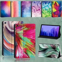 for samsung galaxy tab a7 10 4 2020 sm t500 sm t505 tablet case watercolor series pattern collapsible cover case free stylus