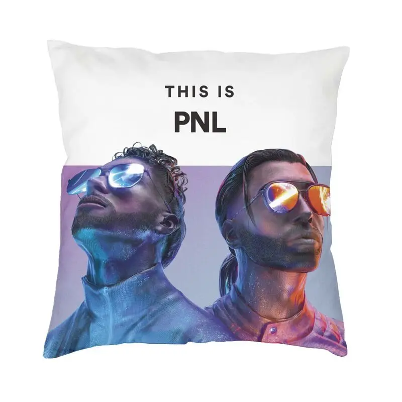 

This Is PNL Cushion Covers Sofa Home Decorative French Rap Band Square Throw Pillow Cover 45x45 Pillowcase
