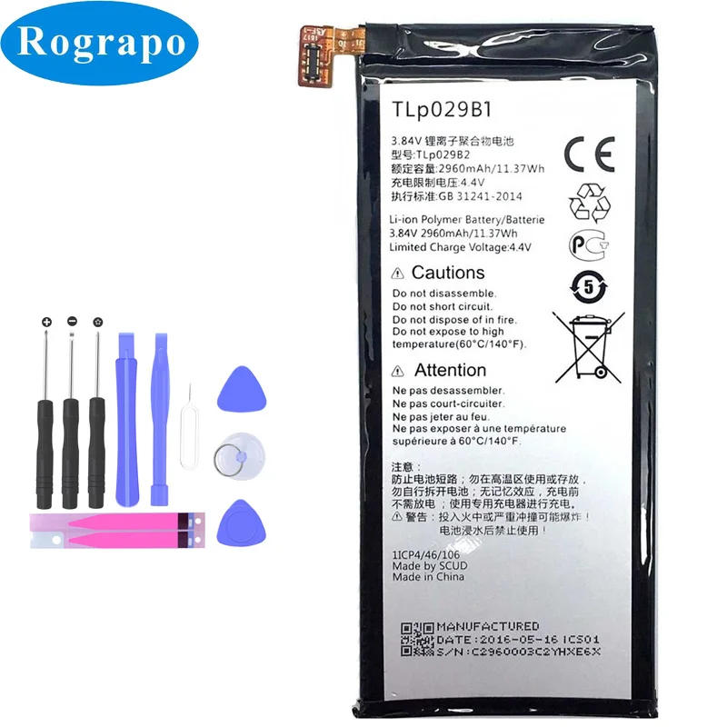 Оригинальный сменный аккумулятор TLp029B2 TLp029B1 для Alcatel Flash Plus 2 FL02 | Мобильные