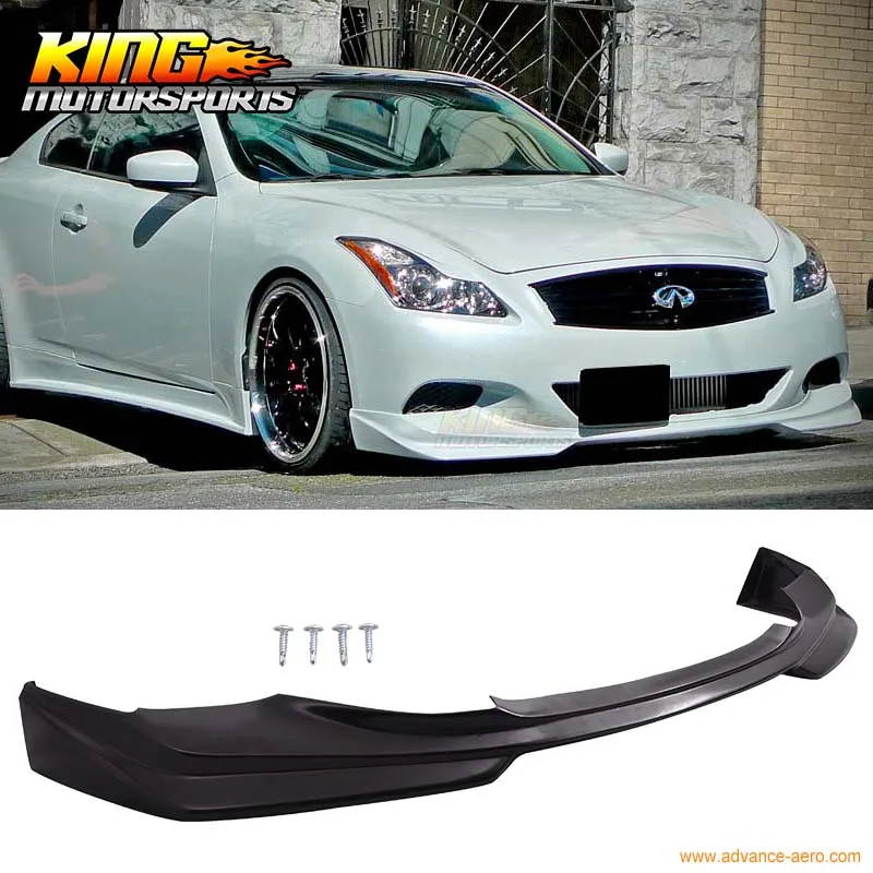 Подходит для 08 14 Infiniti G37 2Dr Coupe Q60 тип J передний бампер губ уретан ПУ Global БЕСПЛАТНАЯ