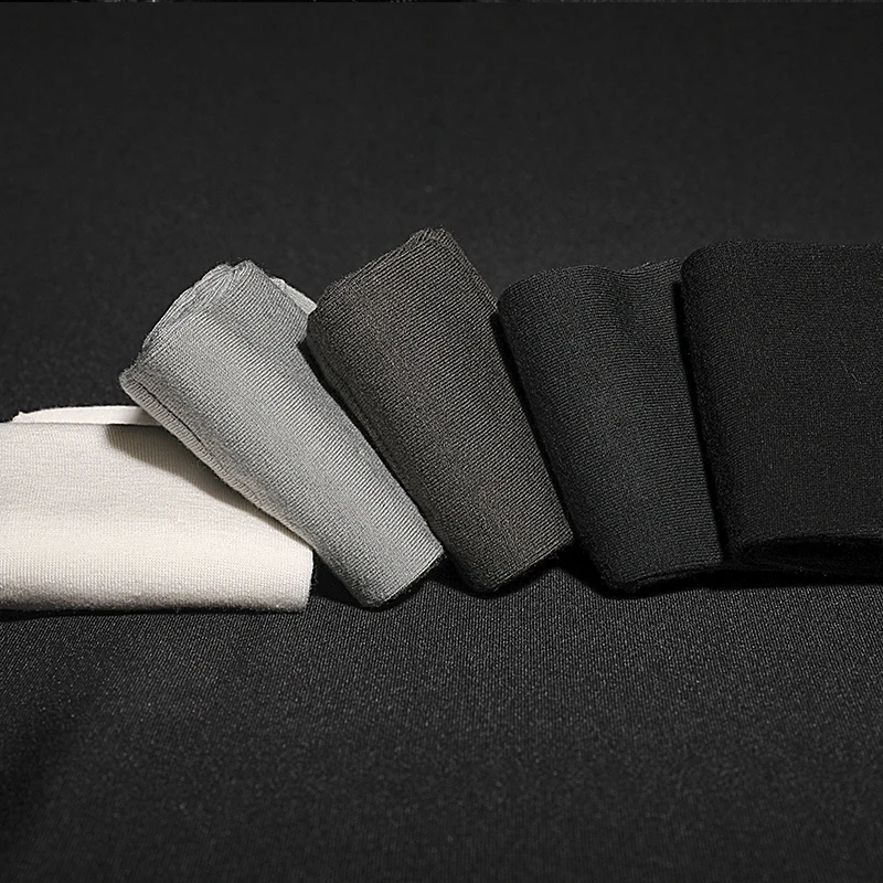 Новинка 2019 одноцветные мужские носки из бамбукового волокна черные против