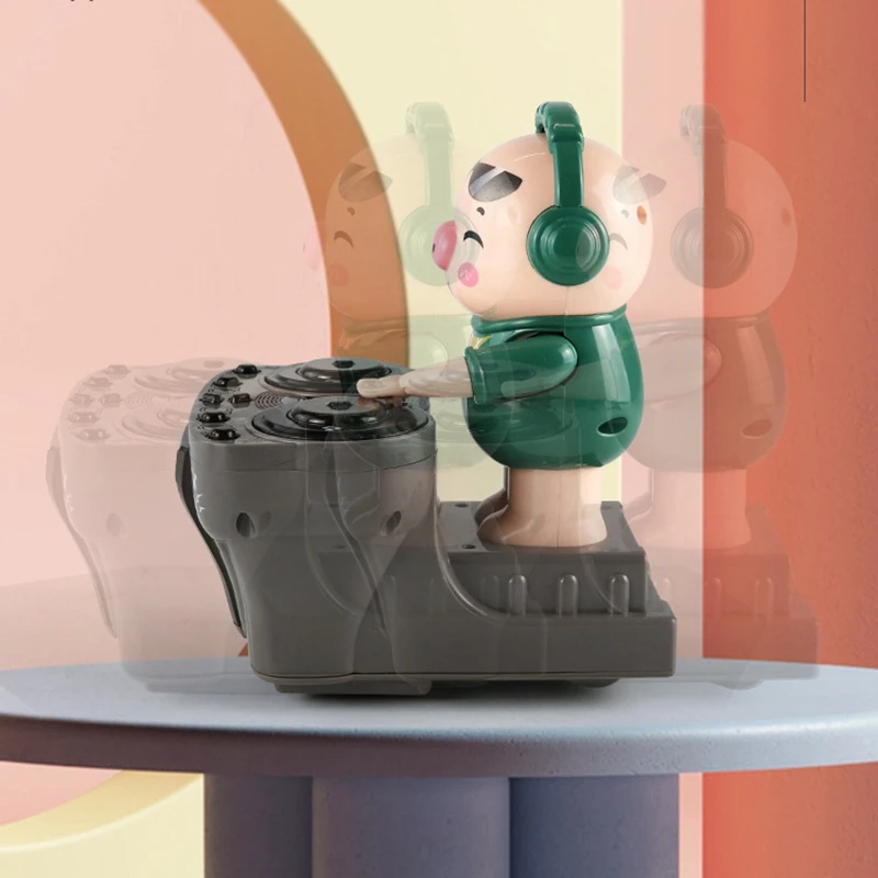 

DJ Music Electric Pig Toys Music Dancing Pig with Colorful Flashing Lights Electronic Robot Pig Toy Gift for Kids