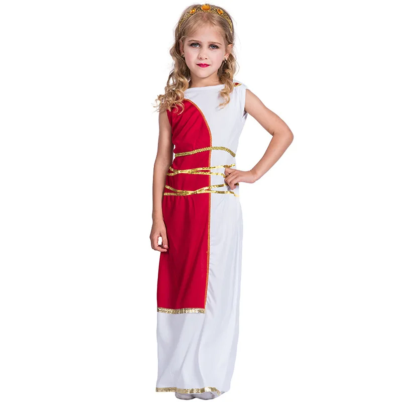 

Greek Goddess Girl Princess Cosplay Suit Little Beauty Halloween Costume